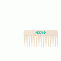 Custom Branded Naturegrain Wheat Straw Wide Tooth Comb — Printed With Your Logo