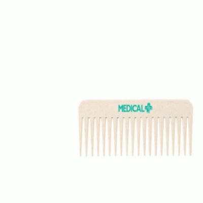 Custom Branded Naturegrain Wheat Straw Wide Tooth Comb — Printed With Your Logo 