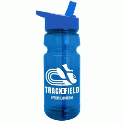 Custom Branded The Trainer - 24 oz. UpCycle RPET Bottle with Drink thru lid — Printed With Your Logo 