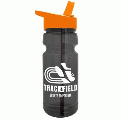 Custom Branded The Trainer - 24 oz. UpCycle RPET Bottle with Drink thru lid — Printed With Your Logo 