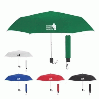 Recycled PET Canopy Telescopic Umbrella--Printed With Your Logo 
