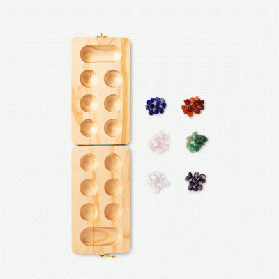 Wooden Mancala Puzzle Game-Good products from ProductClub 