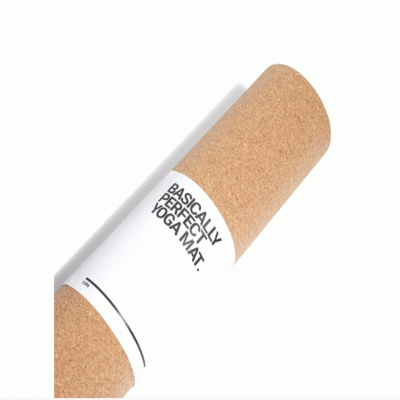 Custom LOGO High Quality Eco-Friendly Cork Rubber Yoga Mat 
