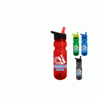 Custom Branded The Trainer - 24 oz. UpCycle RPET Bottle with Drink thru lid — Printed With Your Logo