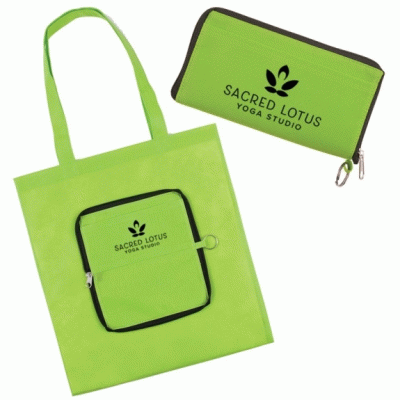 Cheap Promotion Zip-Up Folding Custom Tote Bags-Good products from ProductClub 