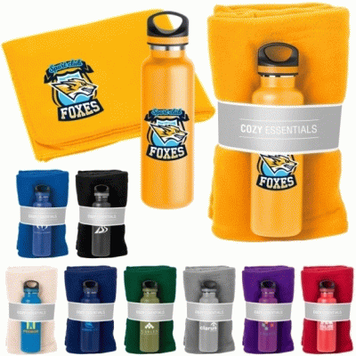 Popular Design Custom Water Bottles & Blanket Gift Set-Good product from ProductClub 