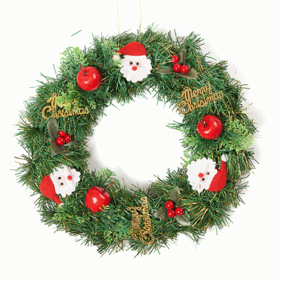 Factory Price Christmas Decoration Cheap Christmas Plastic Wreath Christmas Garland  