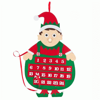 Amazon Hot Sale Felt Christmas Tree Calendar Decoration For Kids  