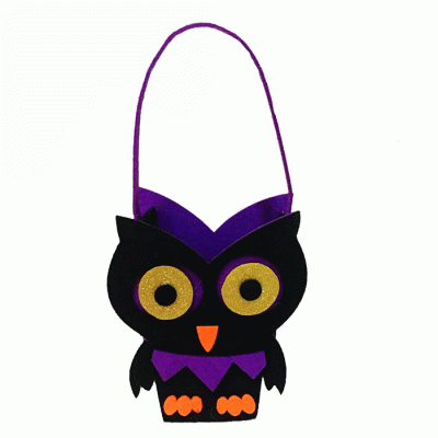 Wholesale Cheap Price Ghost Pumpkin Skull Tote Bag Felt Halloween Props Candy Bag  