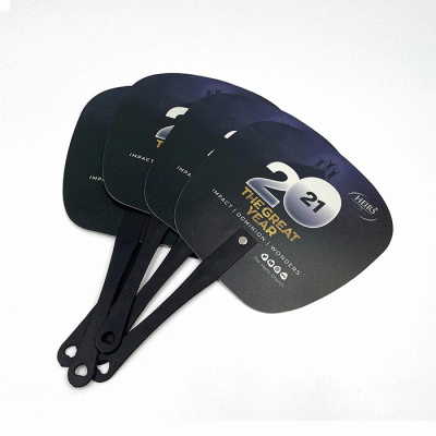 High Quality Custom Made Promotion Round Plastic Fan PP Hand Fans  