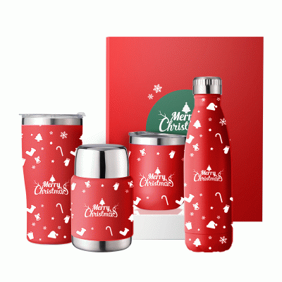 Hot Sale Customized Full Color 304 SUS  Thermos Flask, Christmas  Gift Set-Good product from ProductClub 
