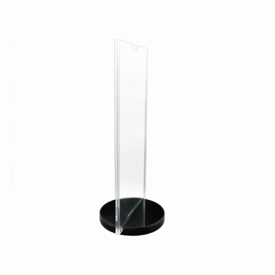 Customized Table Stand Acrylic Rotating Circular Sign Holder Display Stand with Round Base-Good product from ProductClub 