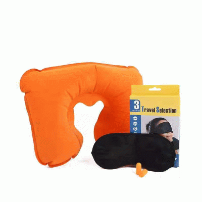 Brand Custom 3Pcs Travel Pillow Eye Mask Earplug Set-Good products from ProductClub 