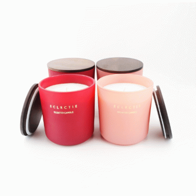 Popular Design  Customized Colorful Scented Glass Candles with Wooden Lid FOR Gift-Good products from ProductClub 