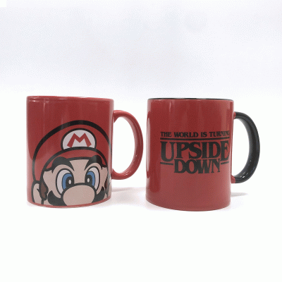 Fashion Design Custom Logo 11oz/330ml Dual Color Glazed Ceramic Mug Coffee Cup-Good products from ProductClub 