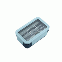  Eco-Friendly Wheat Straw Japanese Bento Box Food Grade Biodegradable Lunch Box with Cutlery-Make your brand ubiquitous