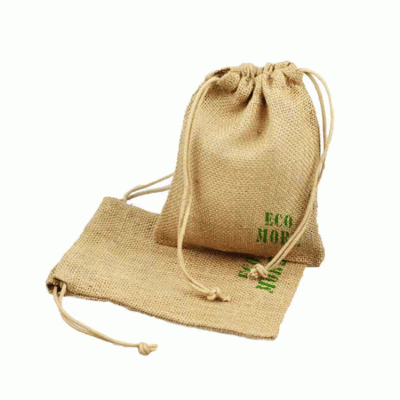 Jute bundle pocket-(Recycled materials - materials from nature) 