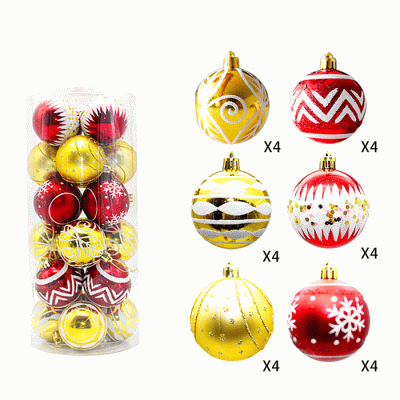 Custom Design Customized Hollow Sphere Christmas Ball Plastic Ball Ornaments  