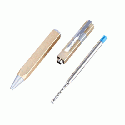  Creative Design Metal Pen Quadrilateral Anti Rolling Business High-end Four Corner Ballpoint Pen-Good products from ProductClub 