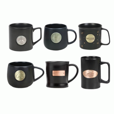 Customized Mercedes Benz Brand Metal Logo Promotion Ceramic Mug-Good products from ProductClub 