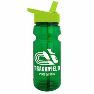 Custom Branded The Trainer - 24 oz. UpCycle RPET Bottle with Drink thru lid — Printed With Your Logo 