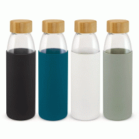 Cheap custom Single Wall Borosilicate Glass Bottle with Bamboo Lid-Good products from ProductClub