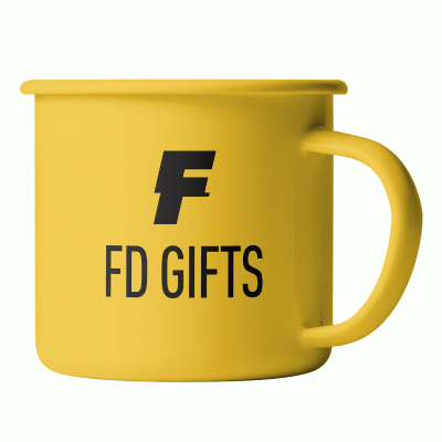 High Quality Custom Logo Printing 8oz Enamel Camping Coffee Mug  