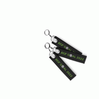 Customizable Eco Friendly GRS Certified Recycled PET Key Chain-Make your brand ubiquitous 