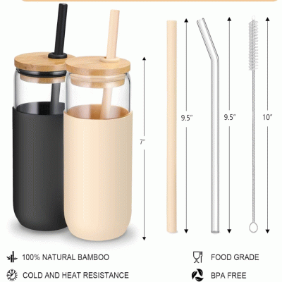 UNIQUE CAN-SHAPED DESIGN 20OZ GLASS TUMBLER-Printed With Your Logo 