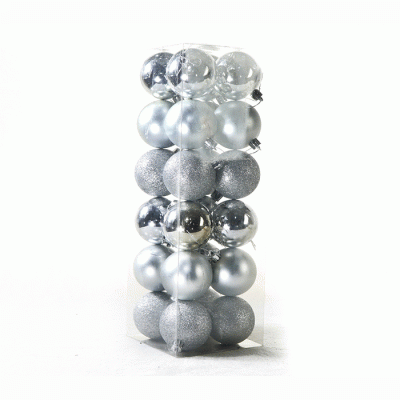 Wholesale Cheap Price Colorful Plastic Christmas Balls Ornament  