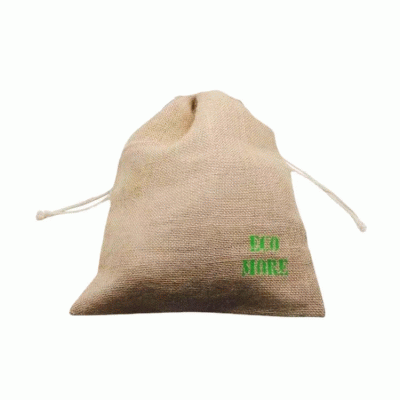 Jute bundle pocket-(Recycled materials - materials from nature) 