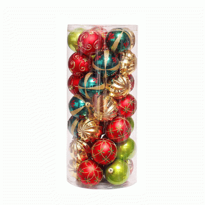 Custom Design Customized Hollow Sphere Christmas Ball Plastic Ball Ornaments  
