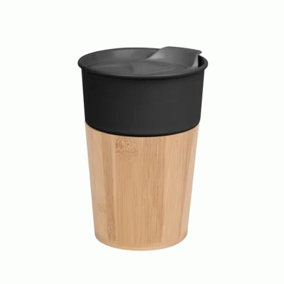 ECO -Friendly 10 oz. Quest Ceramic & Bamboo Tumbler 