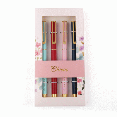 Customized  Aesthetic Gel pen, Cultural and Creative Gift Metal Sign Pens, Wholesale Full Color  Ballpoint Pens With Gift Box-Good product from ProductClub 