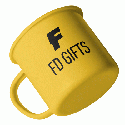 High Quality Custom Logo Printing 8oz Enamel Camping Coffee Mug  