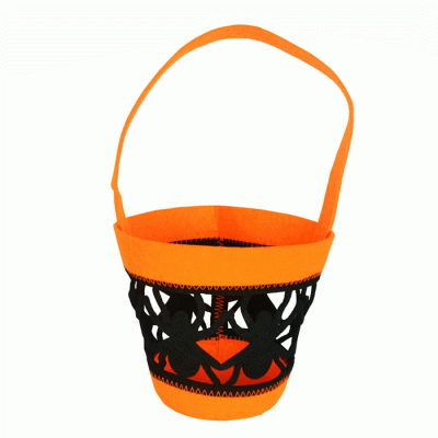Wholesale Cheap Price Halloween Candy Handbag Felt Gift Bags Halloween Basket  