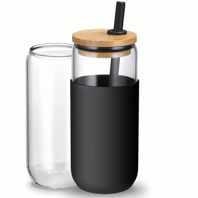 UNIQUE CAN-SHAPED DESIGN 20OZ GLASS TUMBLER-Printed With Your Logo 