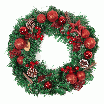 Factory Price Garland Arrangement Christmas Ornament Christmas Wreath Decorative Wreath  