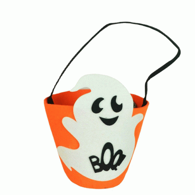 Wholesale Cheap Price Halloween Candy Handbag Felt Gift Bags Halloween Basket  