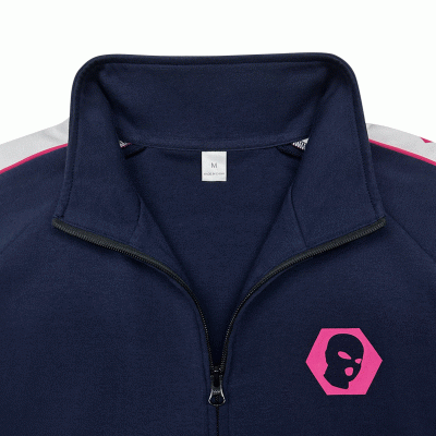  Customized High-Quality Popular Design Stand Up Collar Zipper Jacket, Customized Enterprise Group Workwear, Customized Zipper Jacket-Good products from ProductClub 