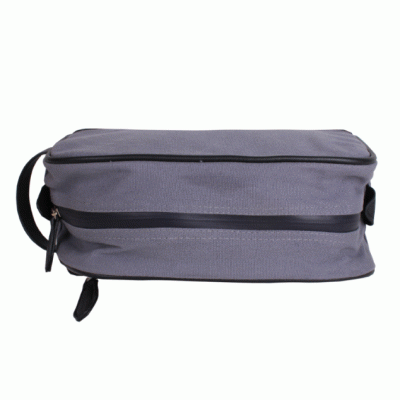 Recycled Cotton Eco-friendly Wash Bag Portable Travel Waterproof Zipper Bag Toiletries Storage Bag-Good products from ProductClub 
