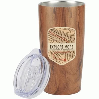 Hot Selling 20 oz Full Color Vacuum Insulated Wood Grain Promotional Tumbler -Good product from ProductClub  
