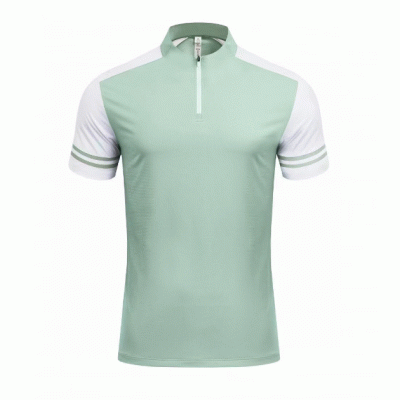 Amazon Hot Selling High End Custom 5A Antibacterial & UV Resistant Zippered Collar Quick Drying T Shirt-Good products from ProductClub 