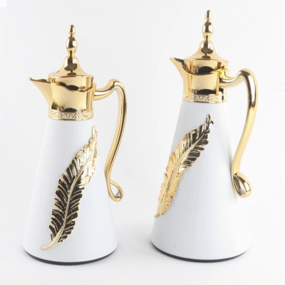 Long-Lasting Hot Arabic Design Coffee Pot Vacuum Flask with Air- Press Switch 