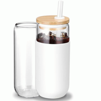 UNIQUE CAN-SHAPED DESIGN 20OZ GLASS TUMBLER-Printed With Your Logo 