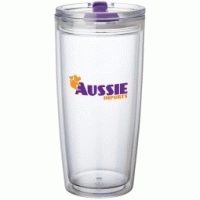 Hot Selling Wholesale 22oz Clear Hot/Cold Custom Tumbler w/ Color Closure-Good product from ProductClub