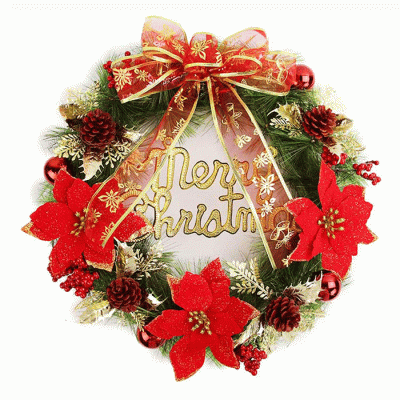 Custom Design Home Decoration Artificial Christmas Wreath And Garland For Christmas  