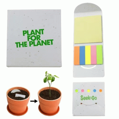 Custom Branded Seed Sticky Notes — Printed With Your Logo 