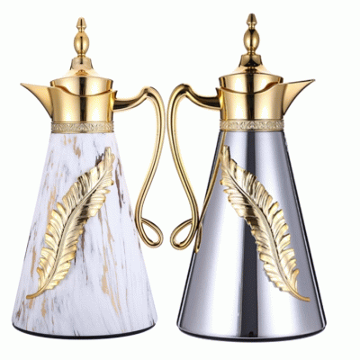 Long-Lasting Hot Arabic Design Coffee Pot Vacuum Flask with Air- Press Switch 