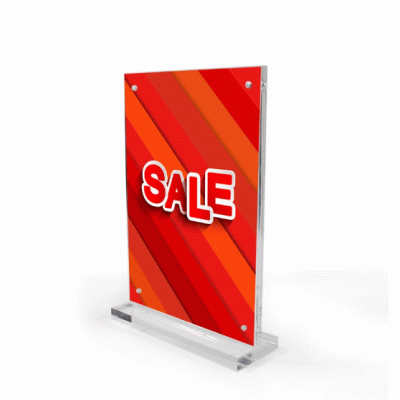 Custom Clear A4 A5 Magnetic Acrylic Menu Sign Holder Stand-Good product from ProductClub 